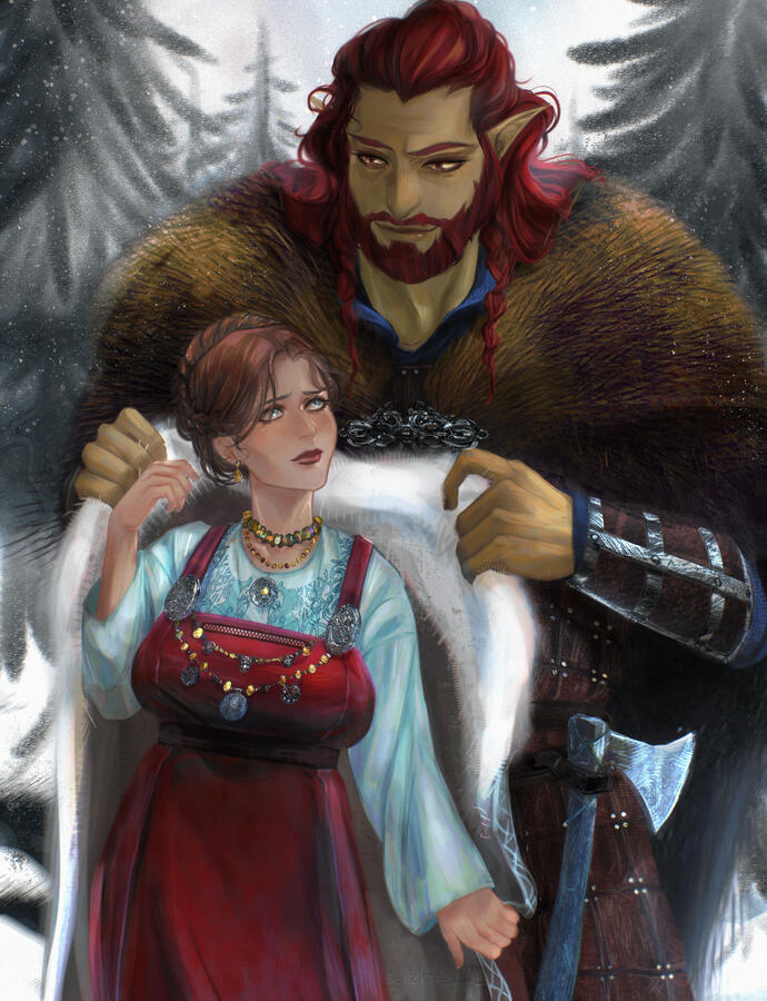 Hypatia & Sigimar by @benzkoza Hypatia & Sigimar by @benzkoza